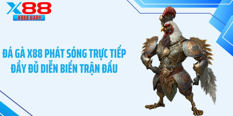 Đá gà X88 phát sóng trực tiếp đầy đủ diễn biến trận đấu